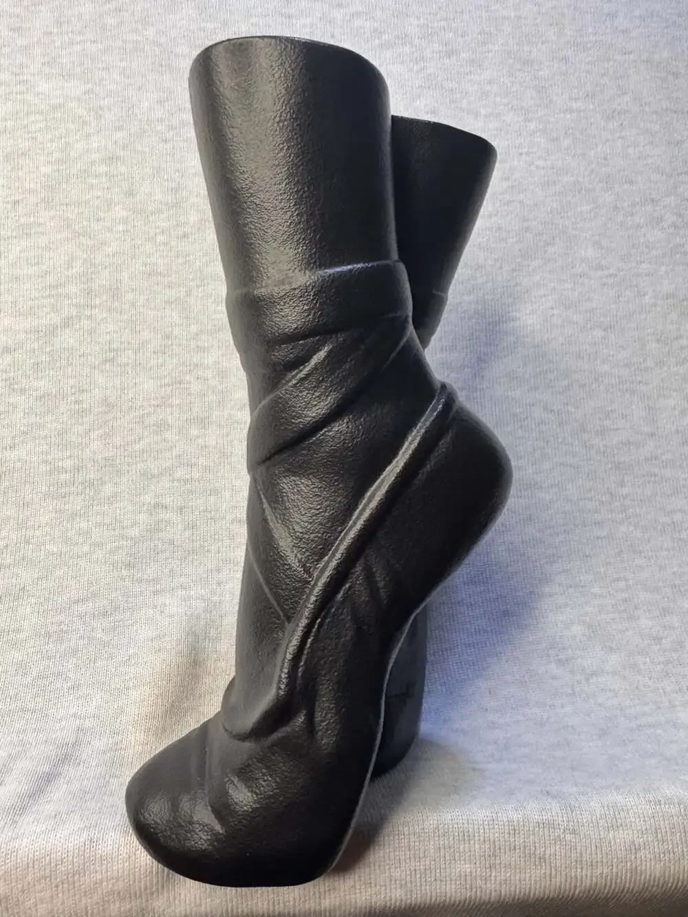 Ballet Shoe Shaped Resin Vase, Black Decorative Flower Holder
